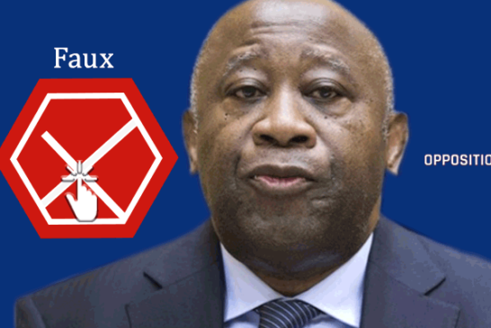 FAUX : Les opposants Laurent Gbagbo et Blé Goudé ne sont pas mis en liberté totale