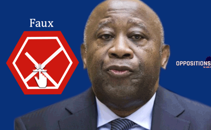 FAUX : Les opposants Laurent Gbagbo et Blé Goudé ne sont pas mis en liberté totale